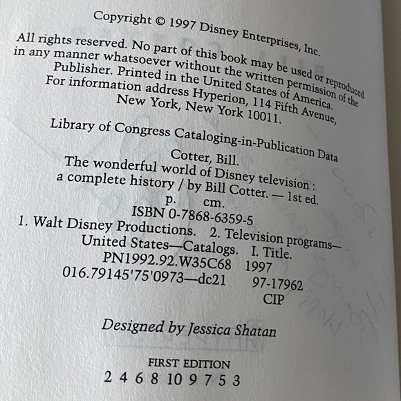 The Wonderful World of Disney Television BOOK SIGNED Bill Cotter hardback 1st ED - Picture 10 of 11